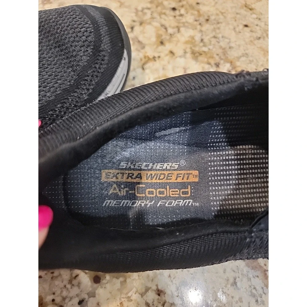 Skechers Men's Expected Gomel Slip-on Loafers Black Sneaker Shoes Size 10.5 US